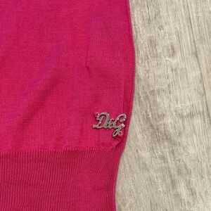 D&G Fuchsia V-Neck Sweater
